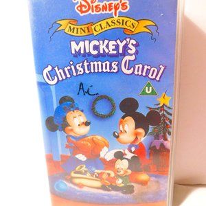Walt Disney Mini Classics Mickeys Christmas Carol VHS 1994 Clamshell Case